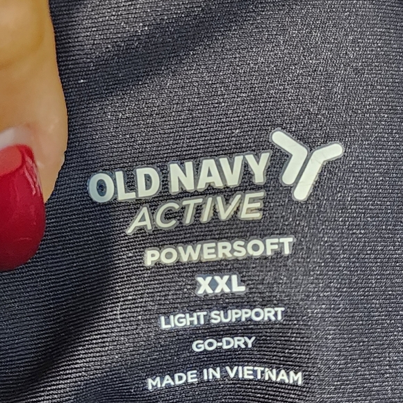 Old  Navy Light Support Vibrant Abstract Sport Bra  Crop Top XXL - Picture 2 of 11